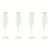 Thyme & Table 4-Piece Scalloped Champagne Flute Glass Set