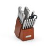 Farberware Edgekeeper Professional 18 Piece Forged Hollow Handle Stainless Steel Knife Block Set