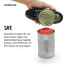 Farberware Hands-Free Battery-Operated Black Can Opener in Red