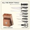 Chicago Cutlery Avondale 16-Piece Kitchen Knife Set with Wood Block